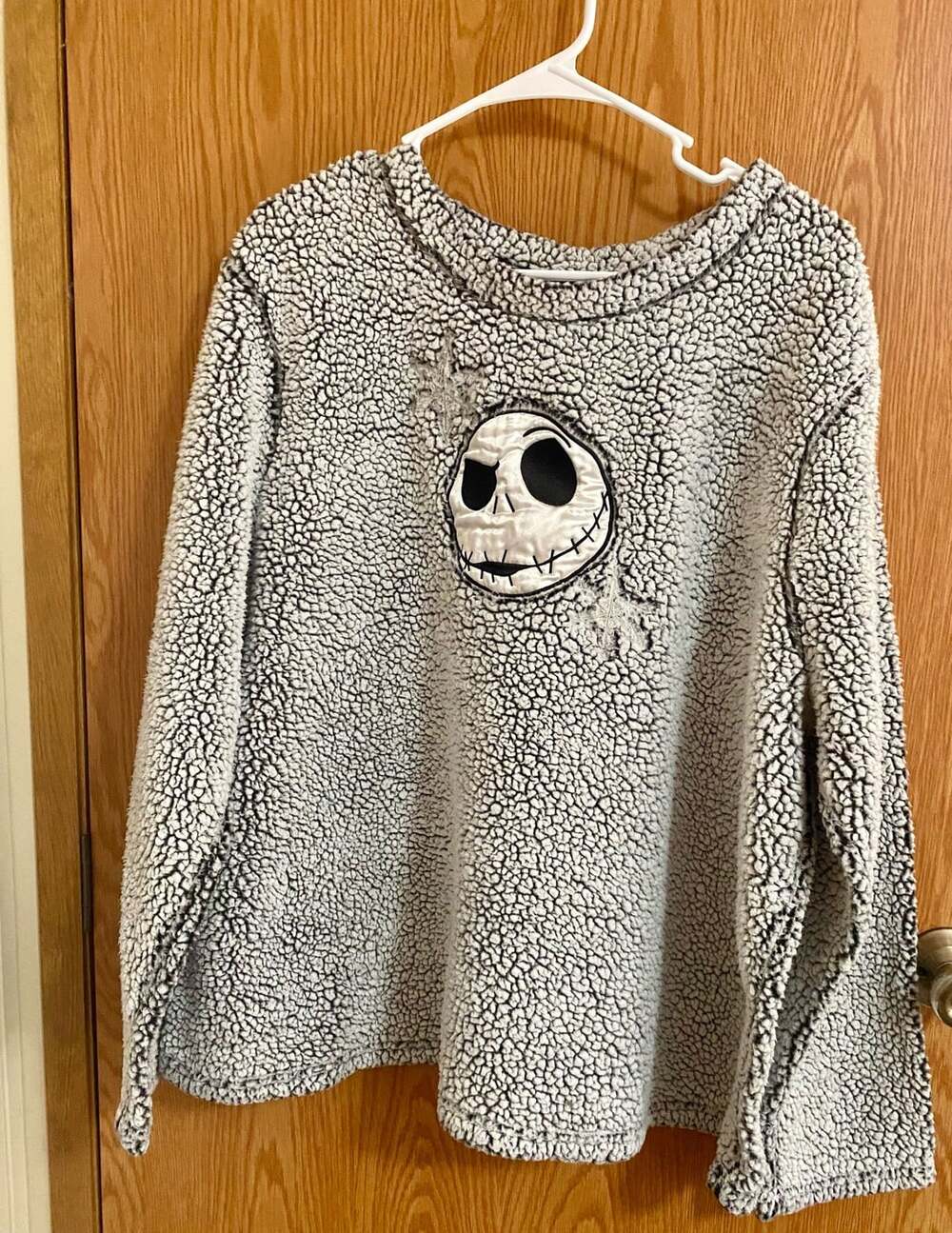 Disney The Nightmare Before Christmas Sherpa Pullover Size 3X Black